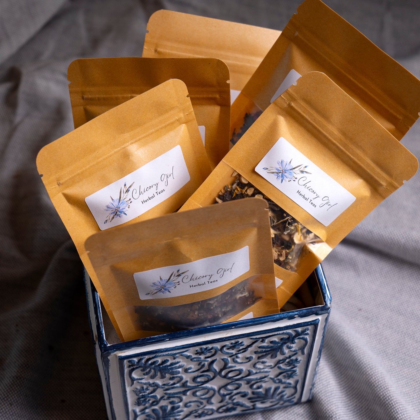 loose leaf herbal tea samples